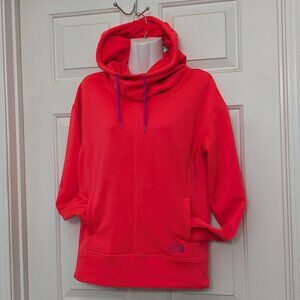 The North Face Women's High Neck Sweatshirts Hoodie Size Small Red